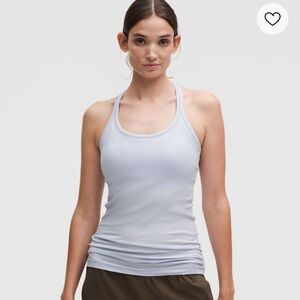 Lululemon Athletica Light blue Ebb to street Tank Top